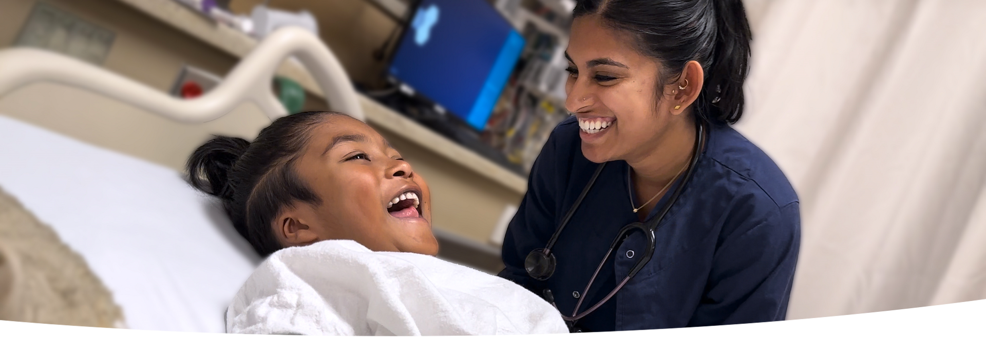 Nurse with a patient.